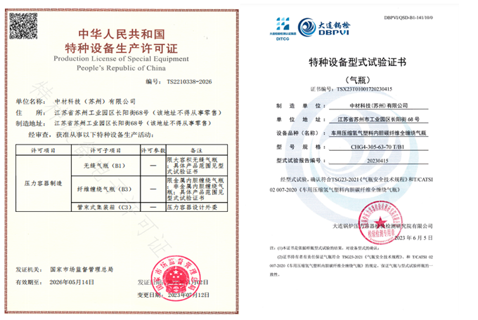 		稳增添 创价值 | 储氢气瓶获制造允许证、签约外洋项目、获甲级资质、入选绿色矿山名录……_责任动态_CA88集团有限公司	